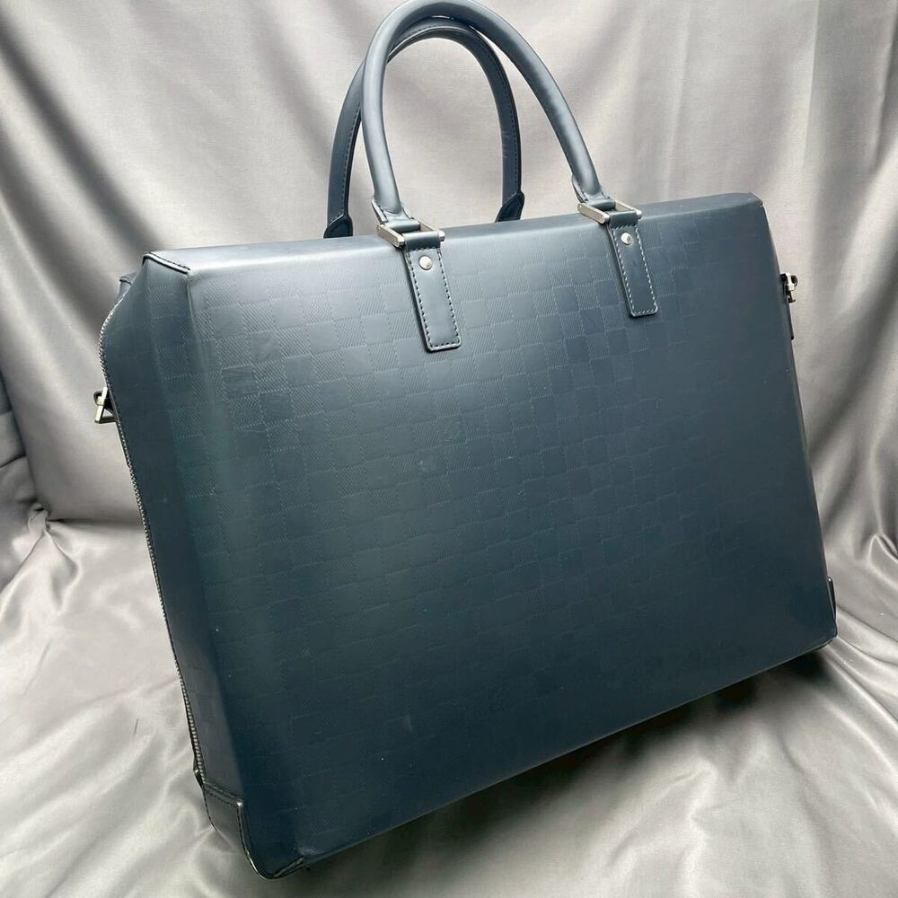 Louis Vuitton Glace Ricky Damier Handbag Travel Bag